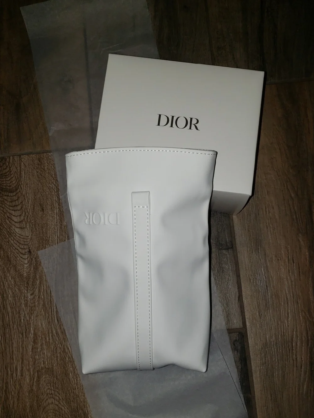NEW in Box Christian Dior Pouch Trousse Clutch Mini Bag Cosmestic Case White - Picture 8 of 9